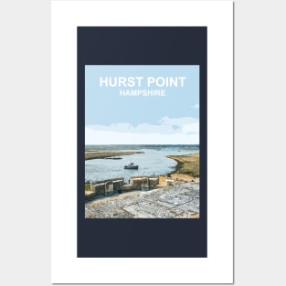 Hurst Point, Hampshire, New Forest England uk Posters and Art